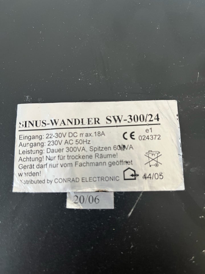 Inverter Omdanner 24V til