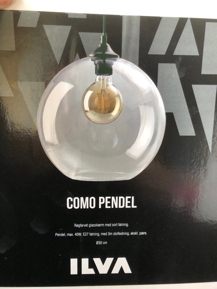 Pendel Como klar glas pendel