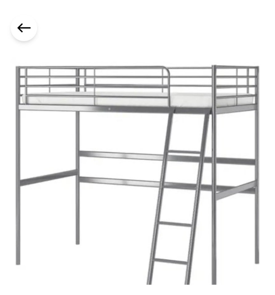 Højseng Ikea svarta b: 90 l: 200