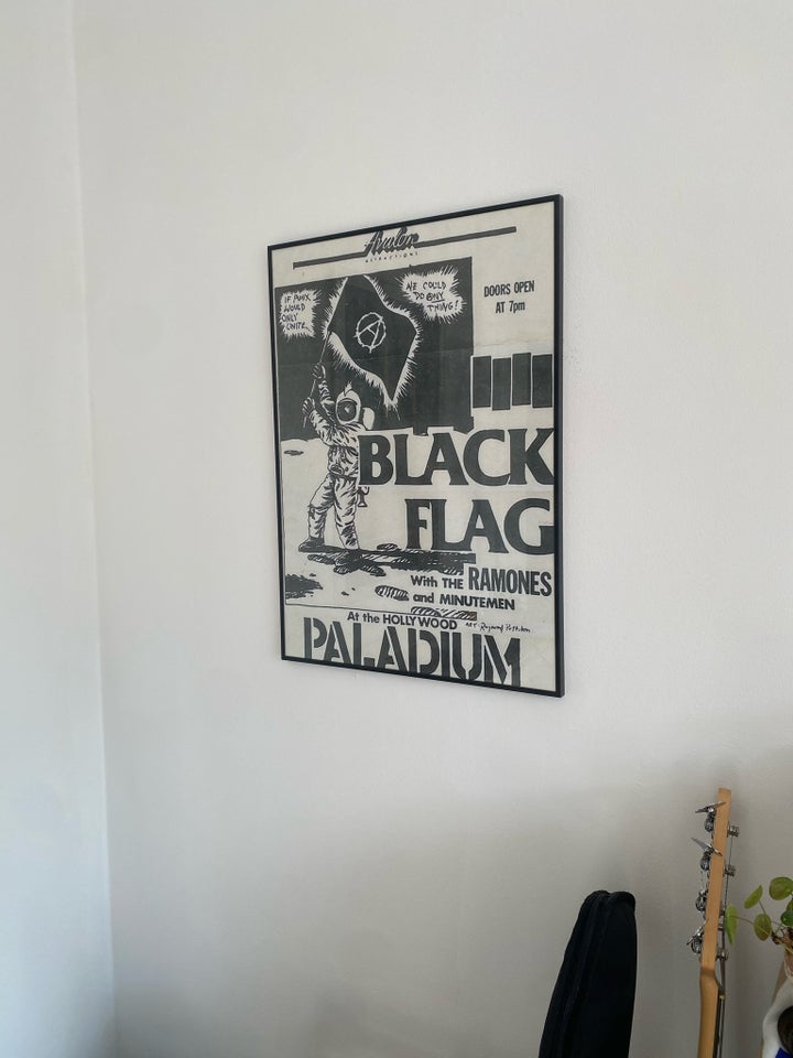 Plakat i ramme, motiv: Black Flag