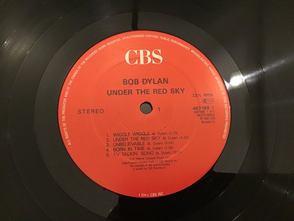 LP, Bob Dylan , Under The Red Sky