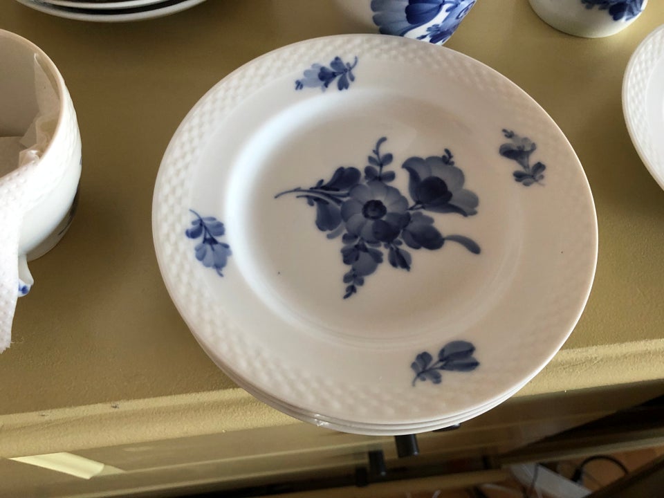 Porcelæn, Kaffestel mm, Blå Blomst