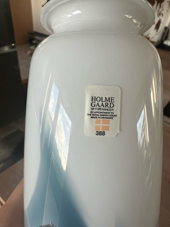 Vase, Unik Holmegaard vase,