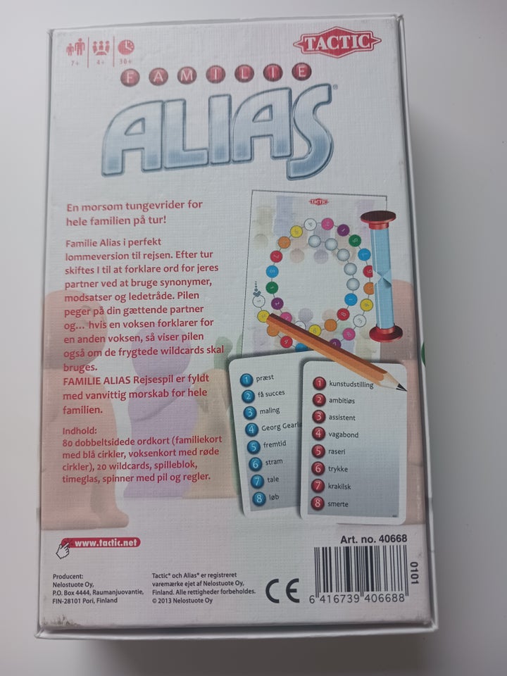 Alias, Tactic ordspil, quizspil