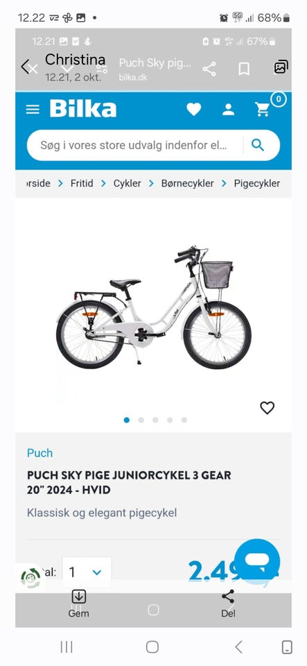 Pigecykel, classic cykel, andet