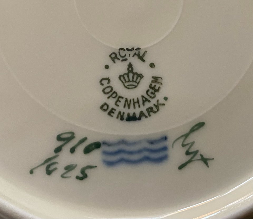 Porcelæn, Tallerkener, fade