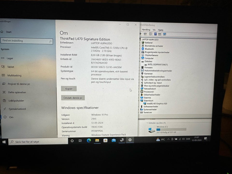 Lenovo L470, 2,5 GHz, 8 GB ram