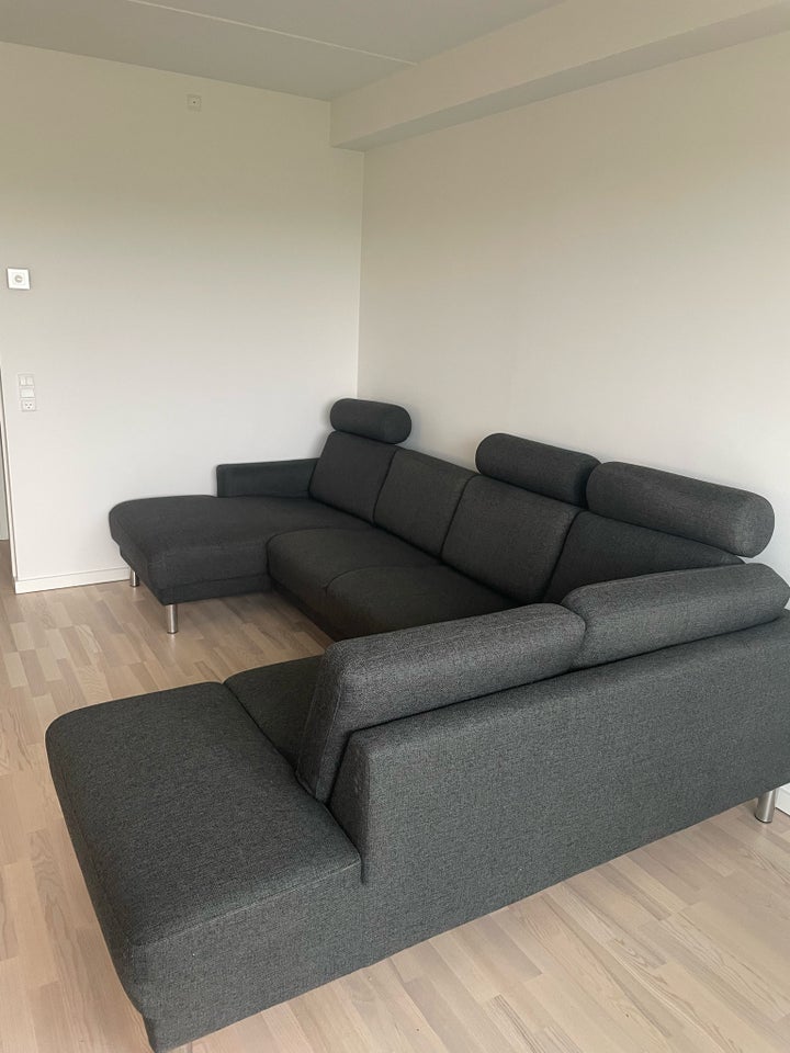 U-sofa stof 5 pers