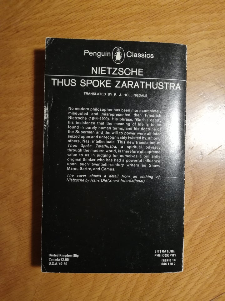 Thus spoke Zarathustra,