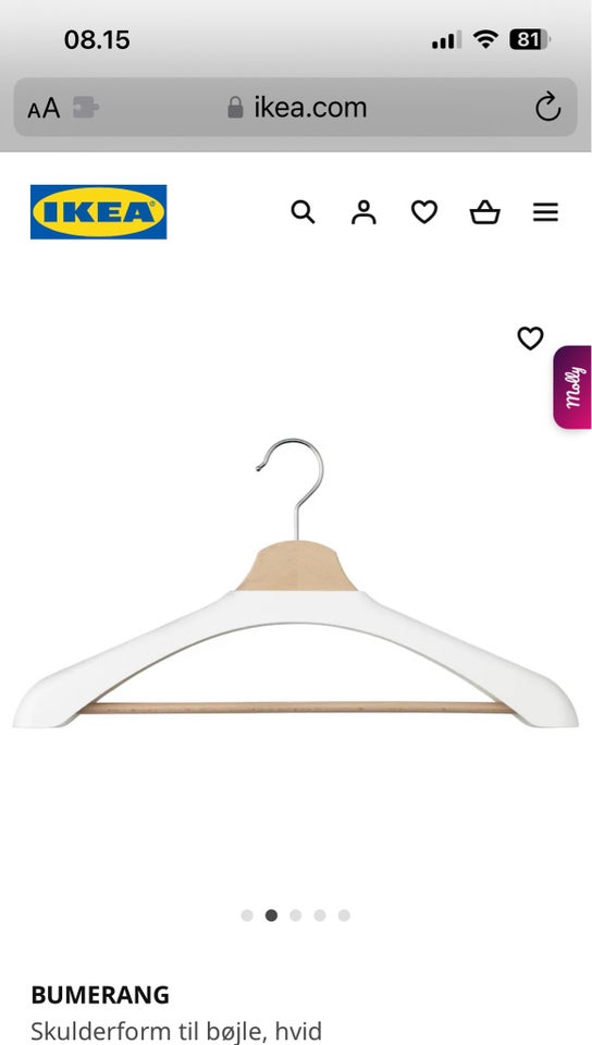 Skulderform til bøjler Ikea