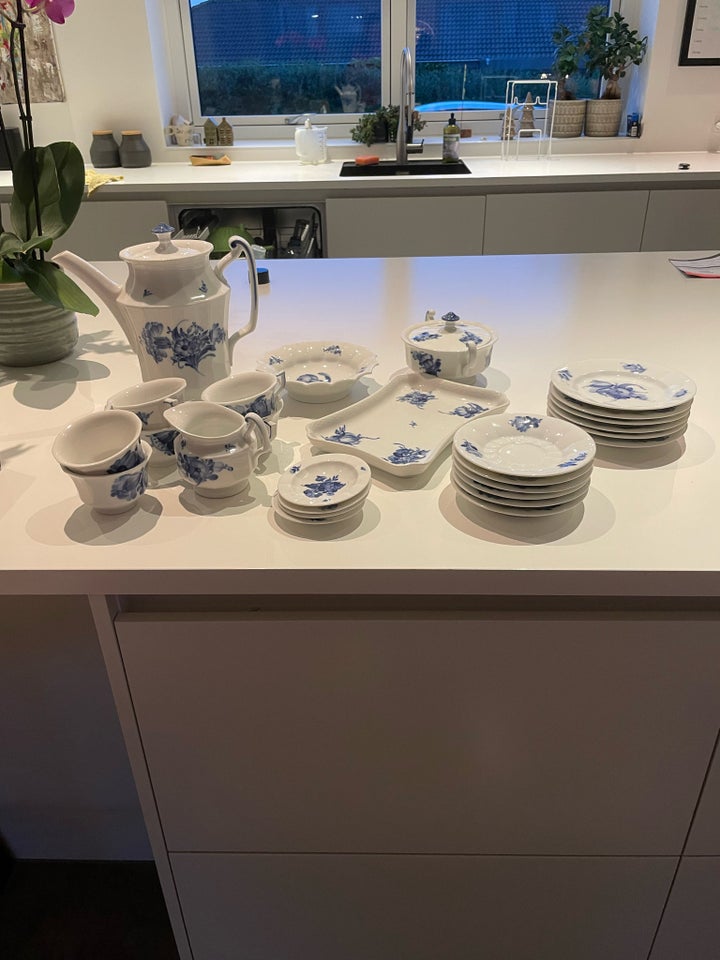 Porcelæn blandet Blå blomst