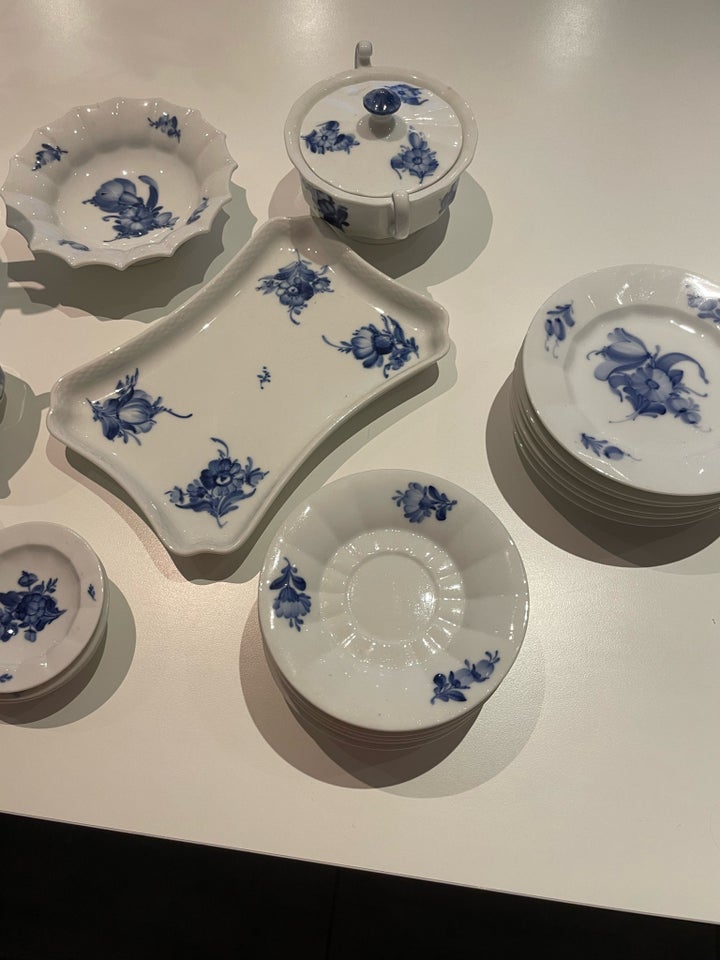 Porcelæn blandet Blå blomst