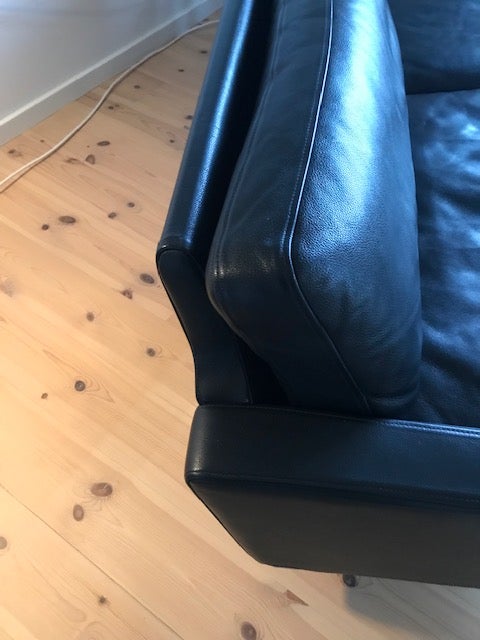 Sofa, læder, 3 pers.