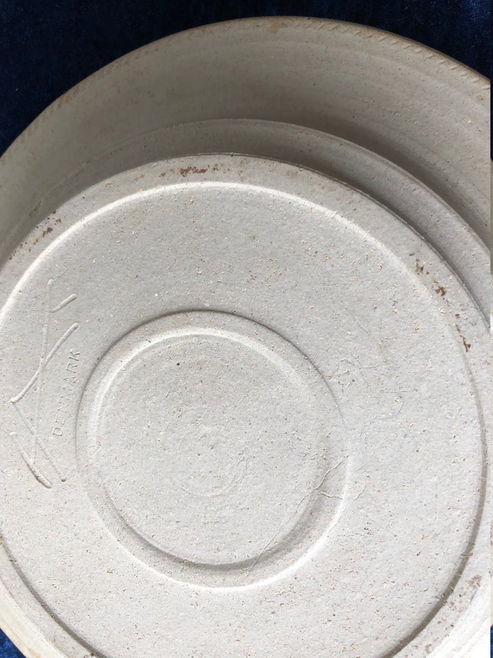 Keramik fad turkis glasur K#228;hler