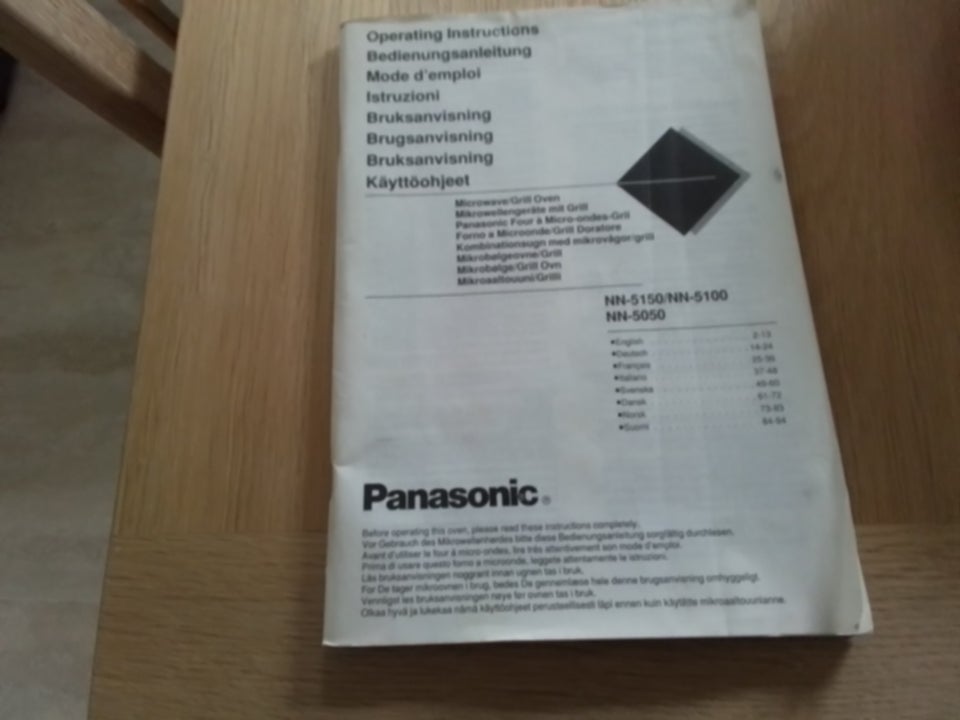 Mikrobølgeovn, Panasonic