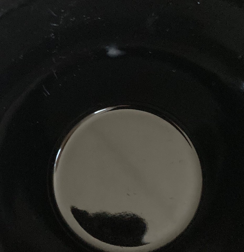 Emalje sort Krenit skål med blank