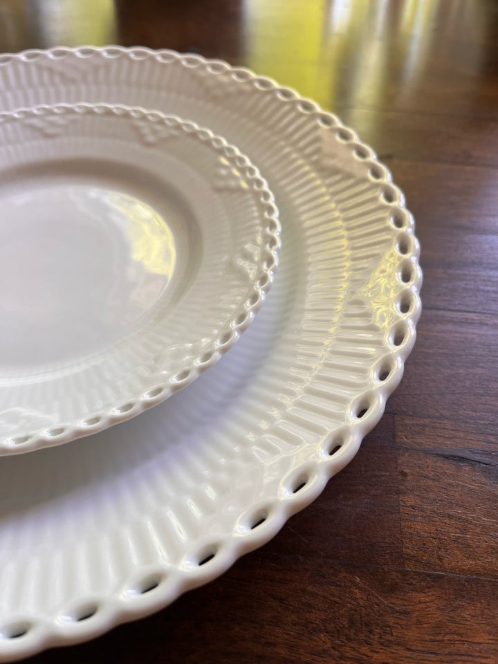 Porcelæn Helblonde tallerken