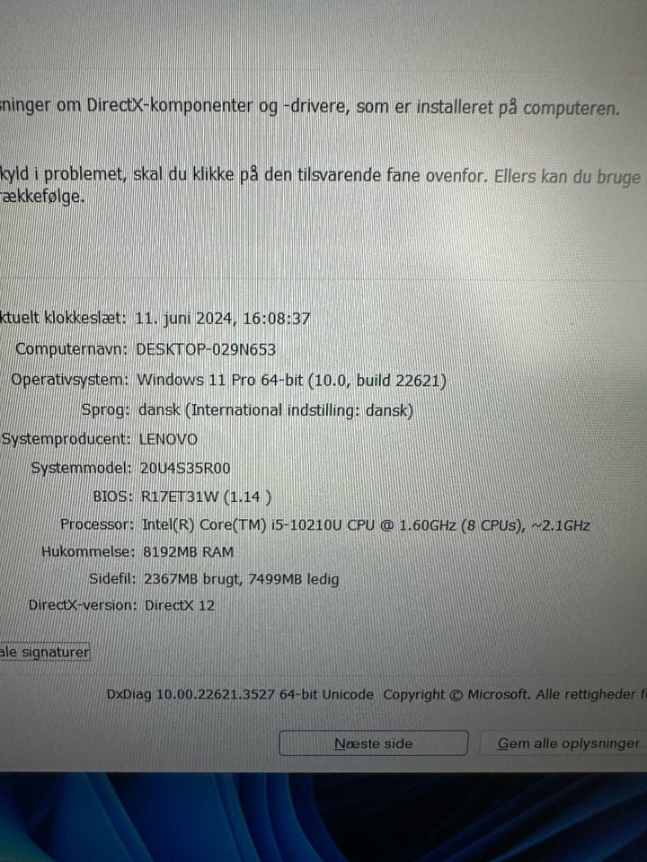 Lenovo Thinkpad L15 Core i5 GHz 8