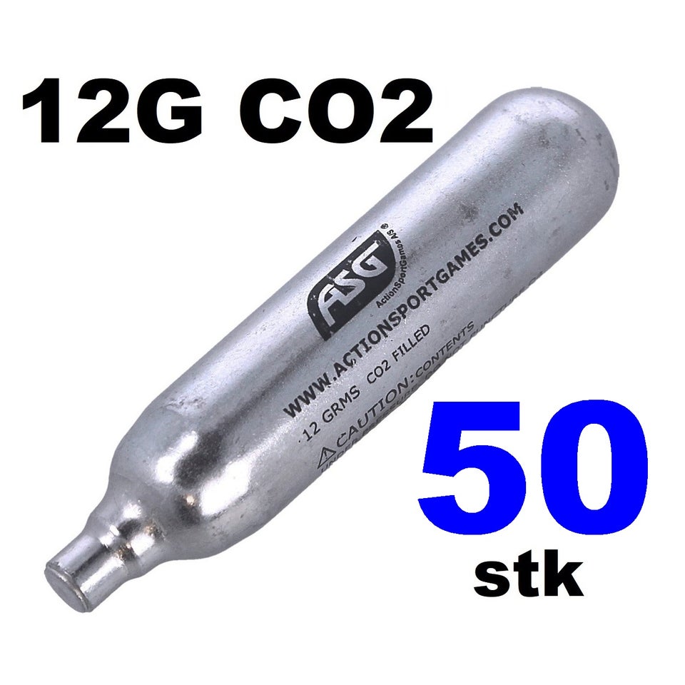 Hardballudstyr, 50 x 12g CO2 ASG