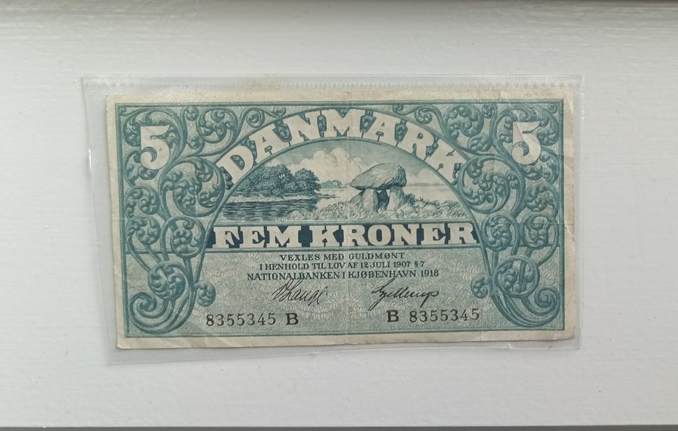 Danmark, sedler, 5 kroner