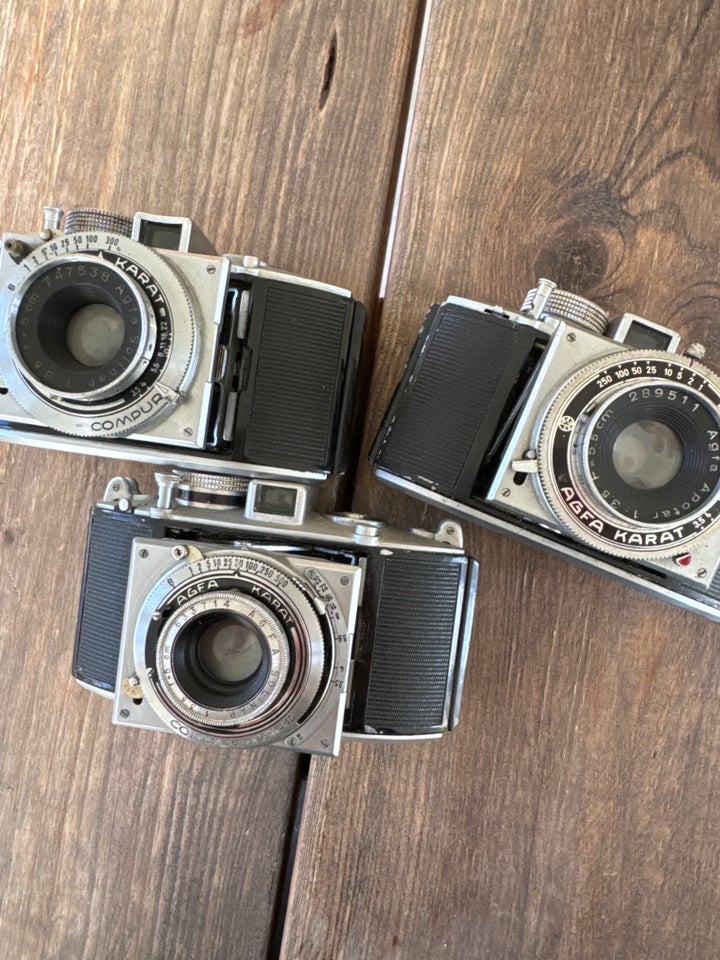 3 stk vintage AGFA KARAT, AGFA,