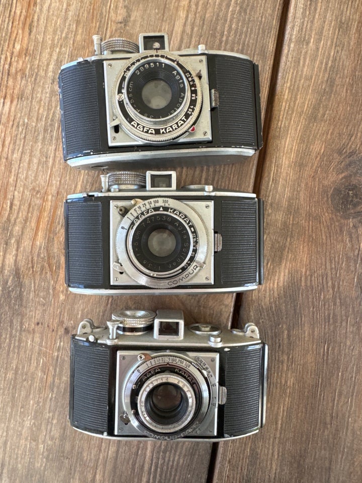 3 stk vintage AGFA KARAT, AGFA,