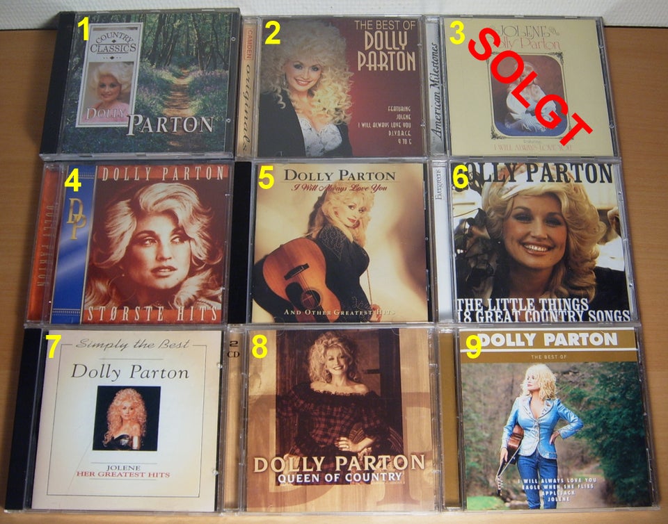 Dolly Parton: 8 Titler, country