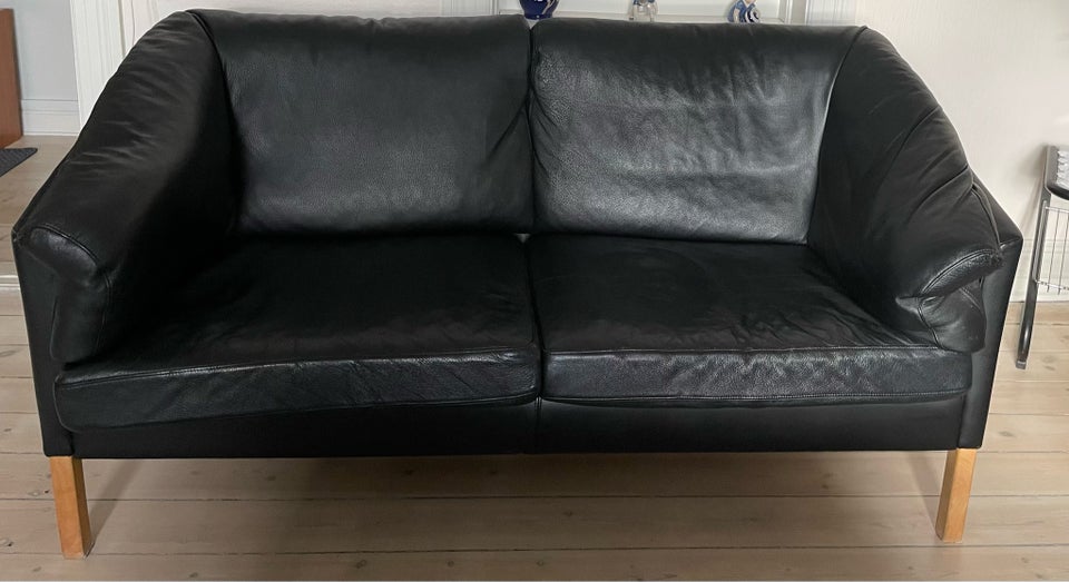 Sofa, læder, 3 pers.