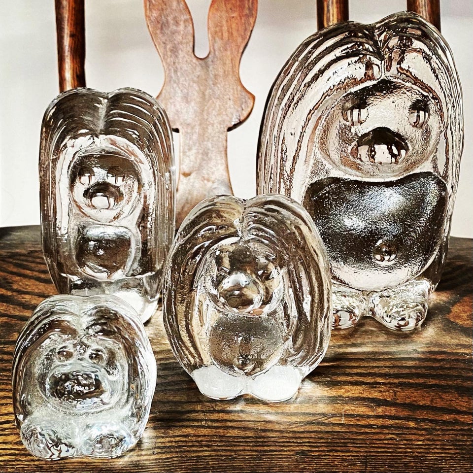 Trolde i glas Bergdala Glasbruk