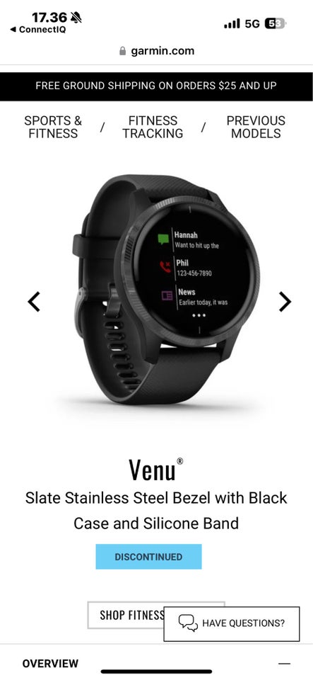 Smartwatch, Garmin