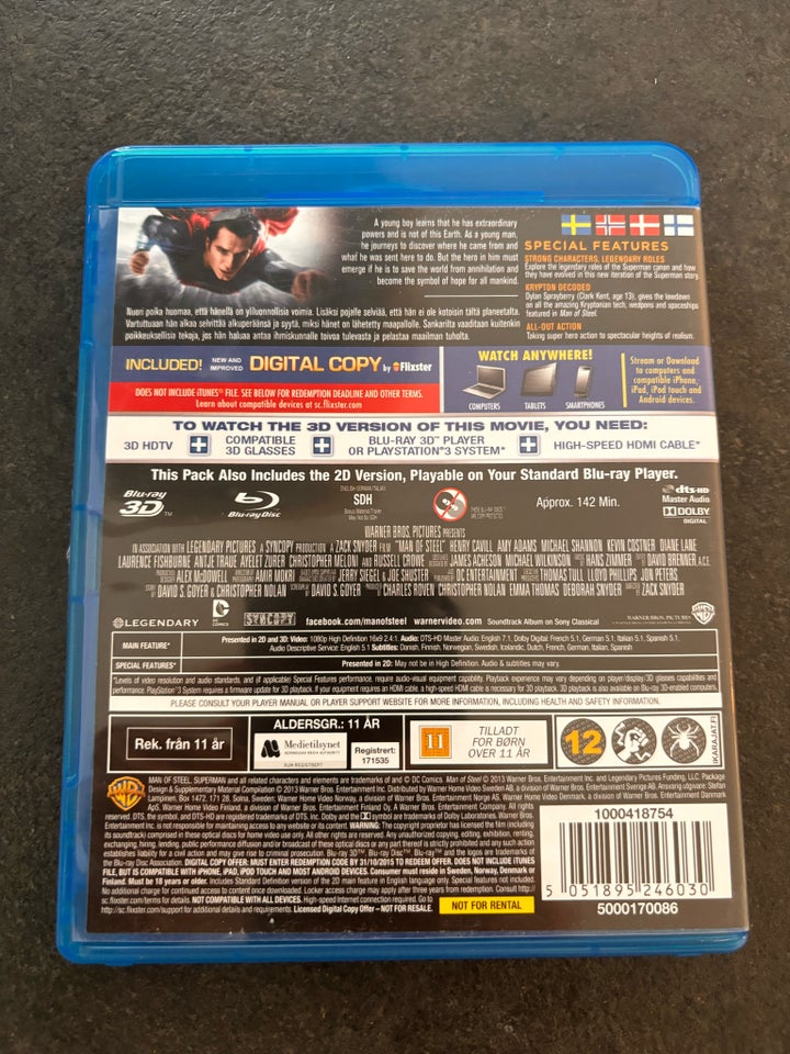 Man of Steel 3D Blu-ray science