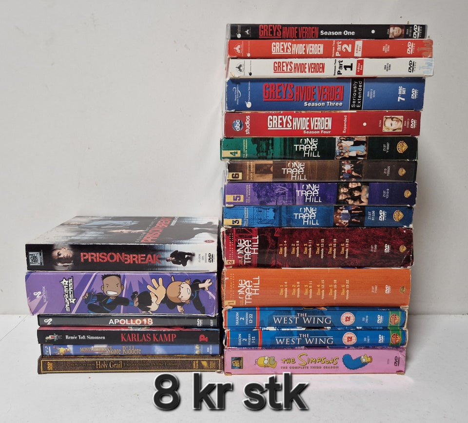 Kæmpe samling af dvd, vhs, bluray og