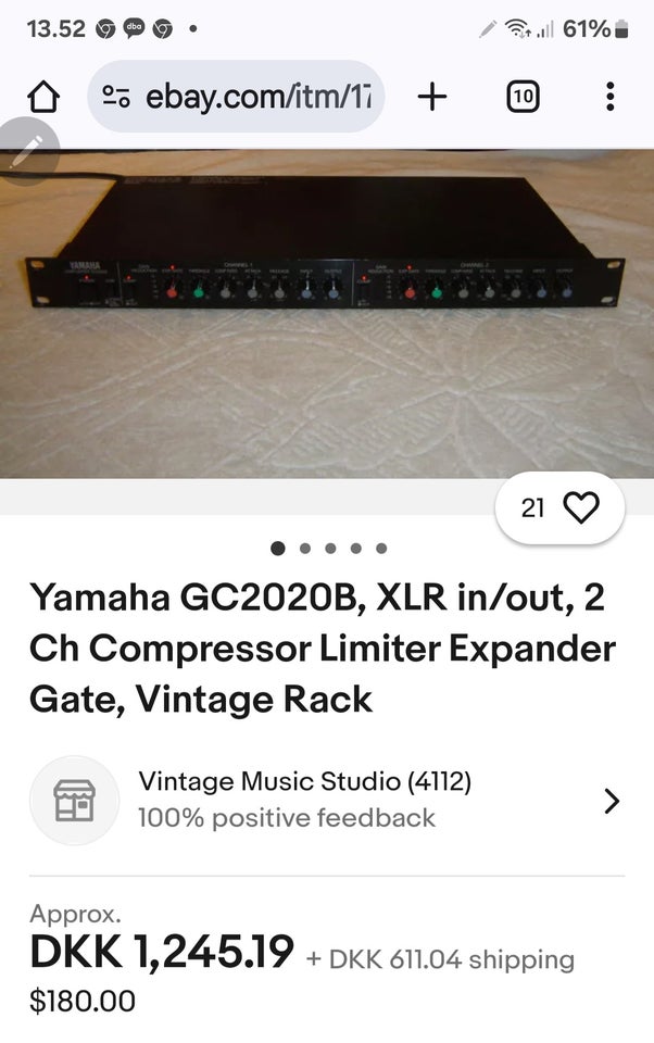 Compressor, Yamaha GC2020B