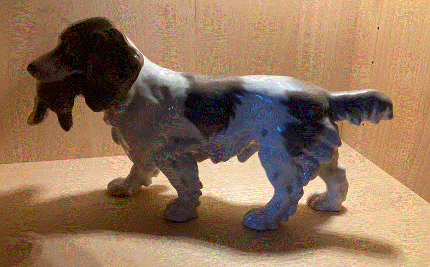 Keramik, BG Hundefigur Spaniel