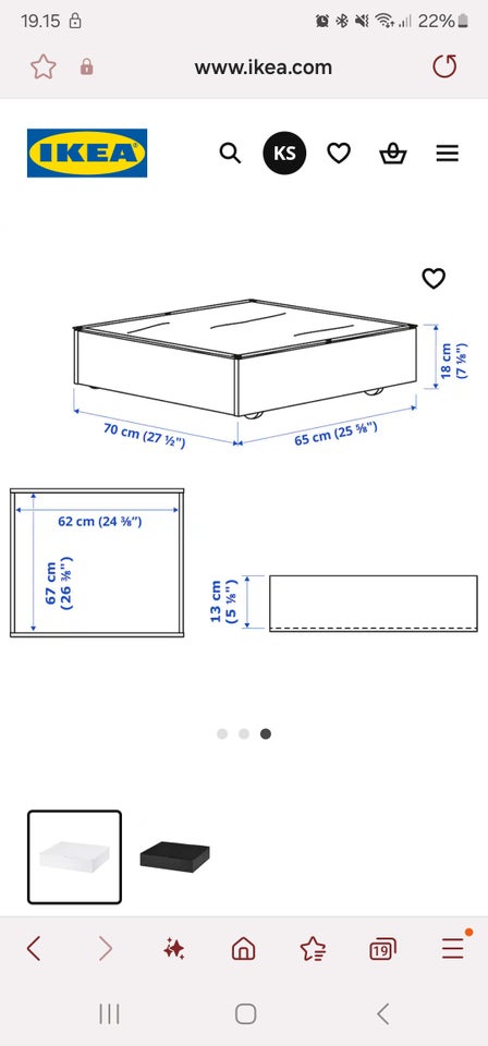 Sengeskuffe, Ikea