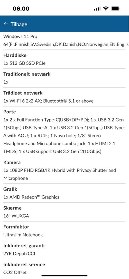 Lenovo Thinkbook 16 G6 ABP RyZen 7