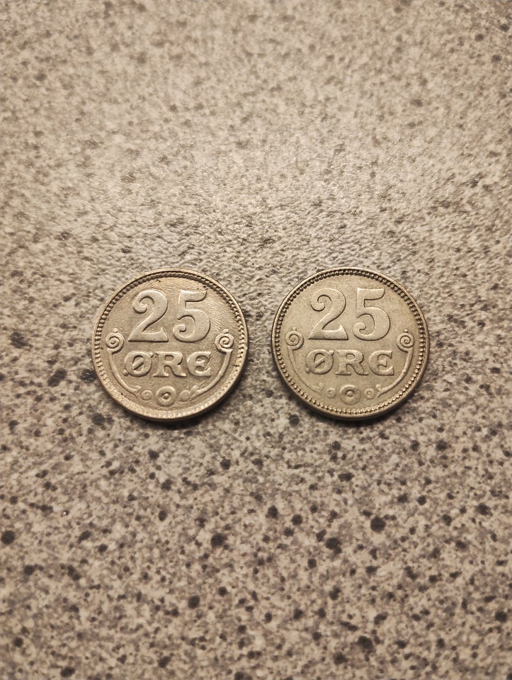 Danmark, mønter, 25 øre