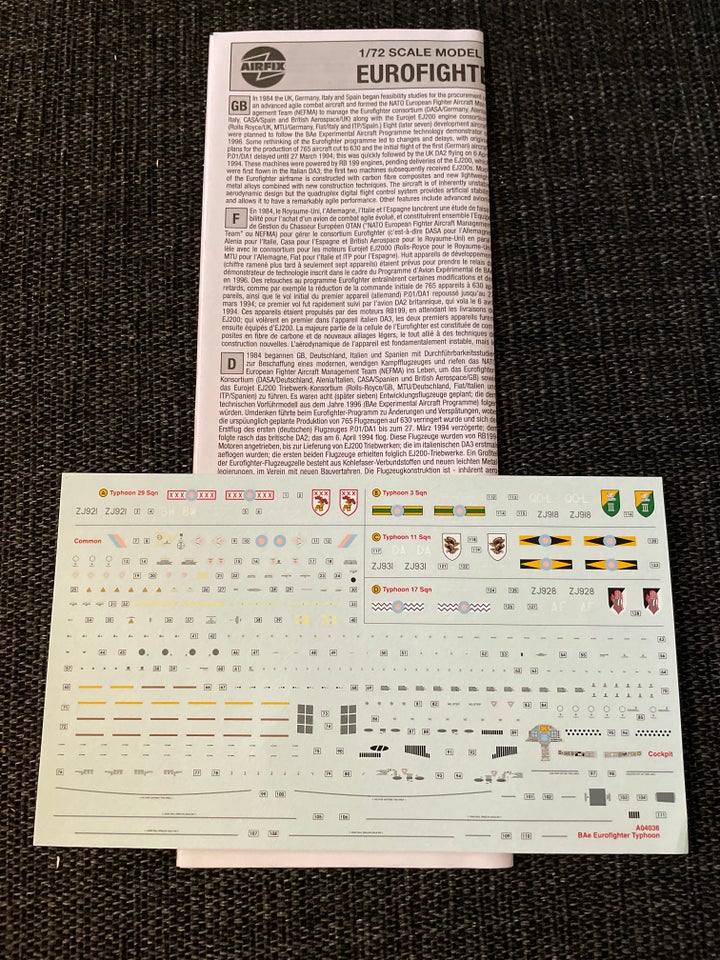 Byggesæt Airfix Eurofighter
