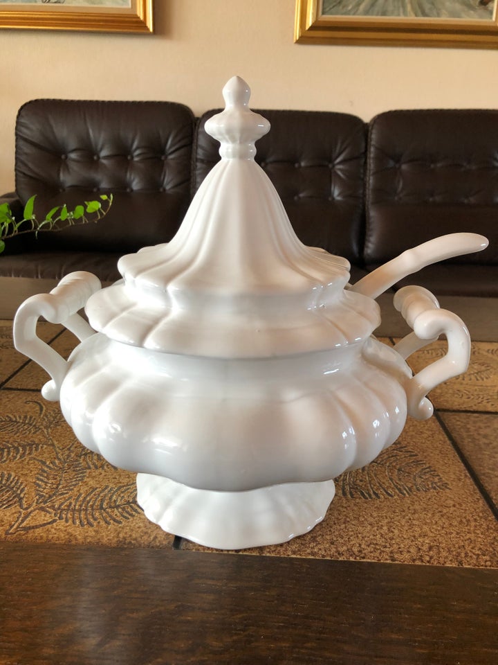 Porcelæn Suppe / Punch Bowle