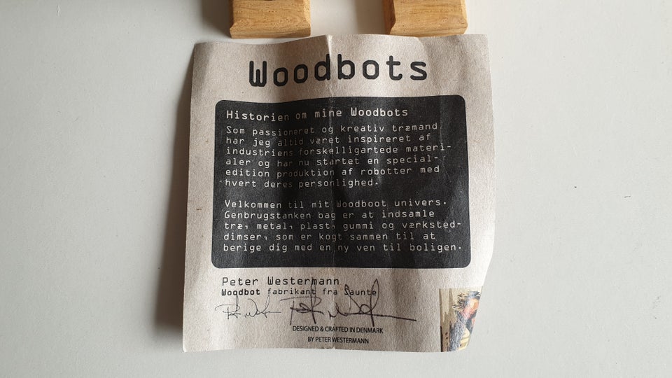 WOODBOTS TRÆFIGUR, SAUNTE / PETER