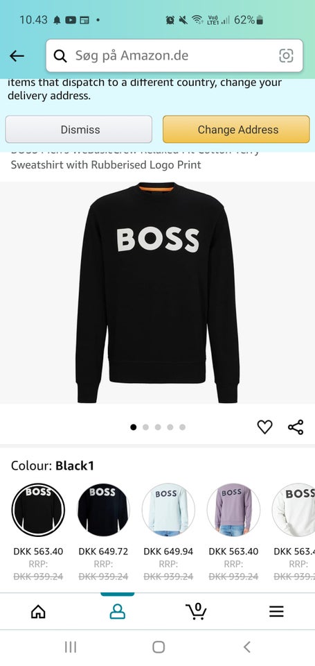 Sweatshirt, Boss, str. M