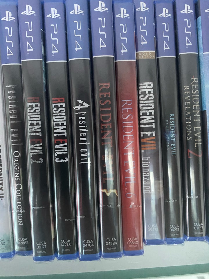 Hele resident evil serien, PS4