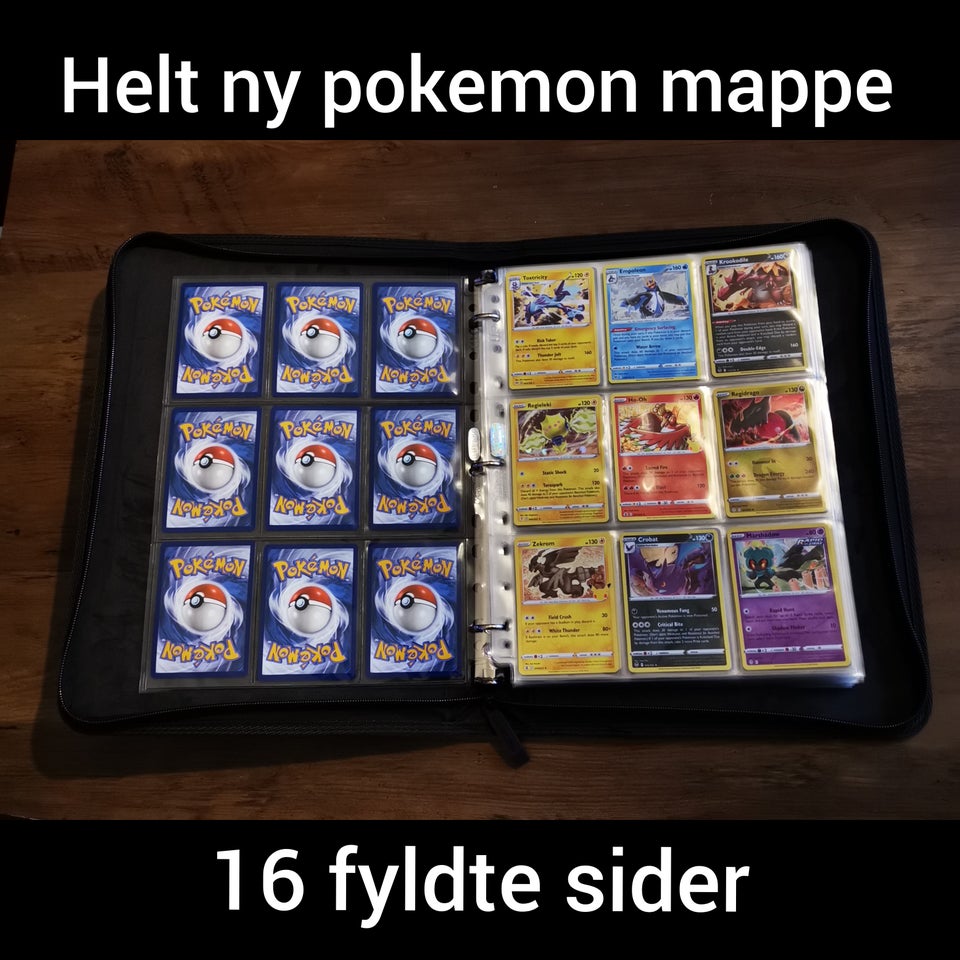 Spil Pokemon mappe med 144 kort