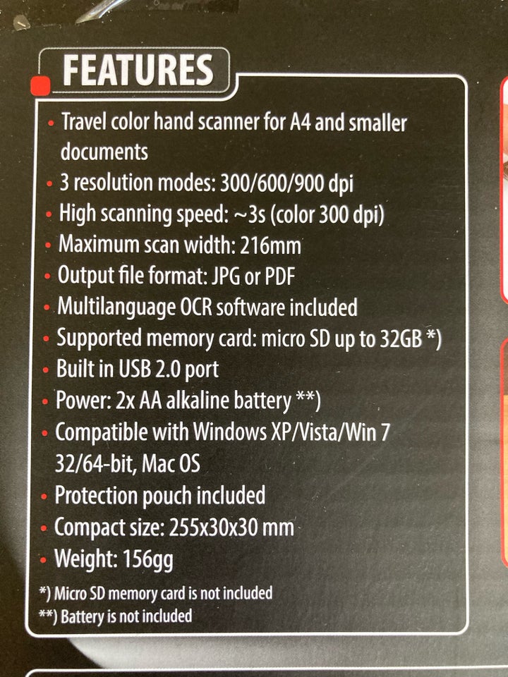 Håndscanner Media-Tech MT4090