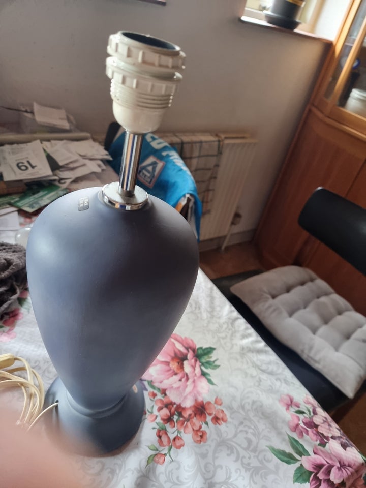 Anden bordlampe Blå keramiklampe