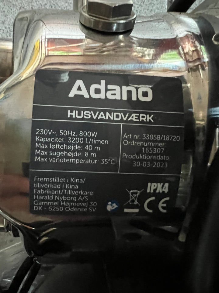 vandværk, Adano