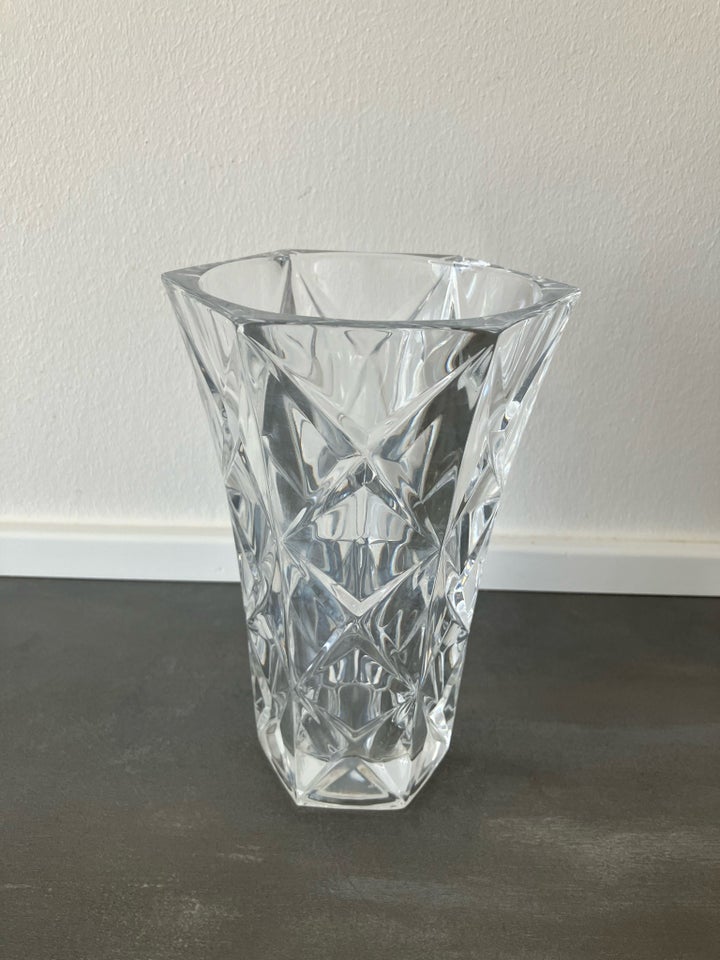 Krystal vase højde 17 cm Krystal