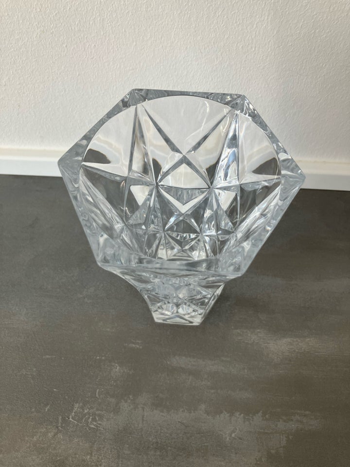 Krystal vase højde 17 cm Krystal