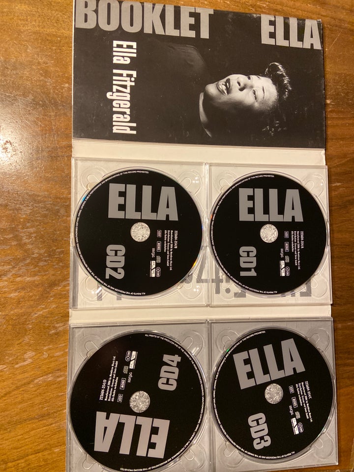 Ella Fitzgerald: 4 cd set inklusive