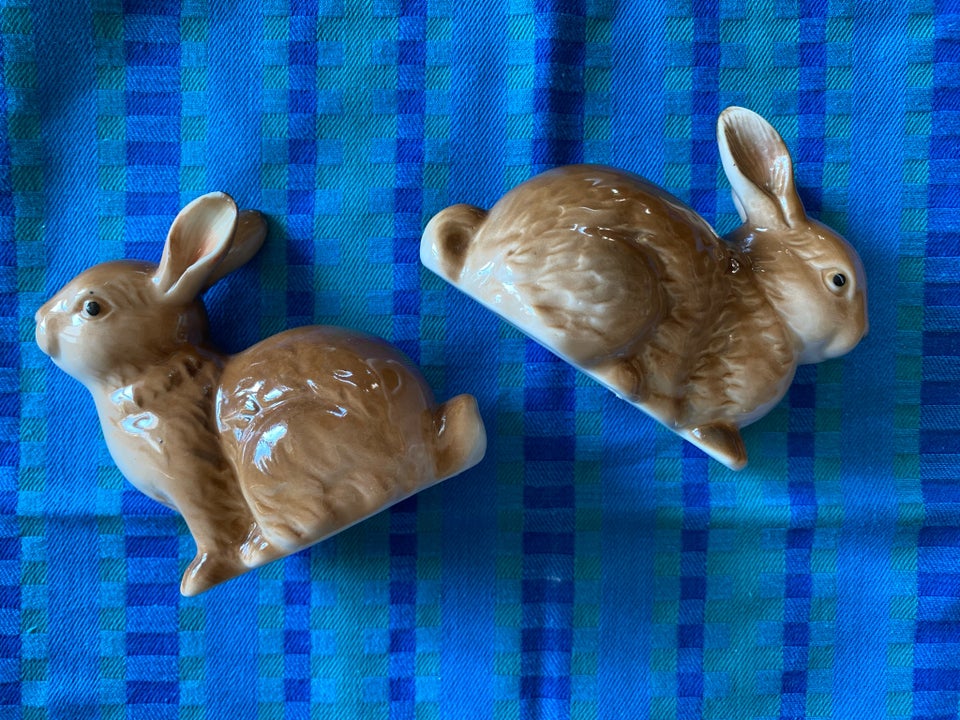 2 Porcelænsfigurer - harer